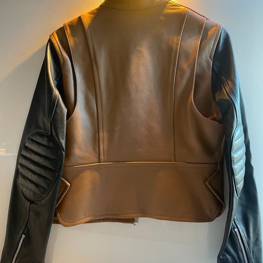 Alexander Wang Leather Two-tone Jacket - Picture 5 of 16